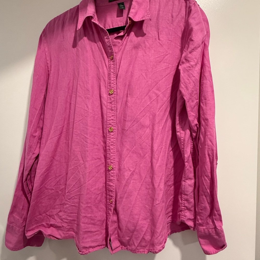 Ralph Lauren Fuchsia Button-Up Shirt